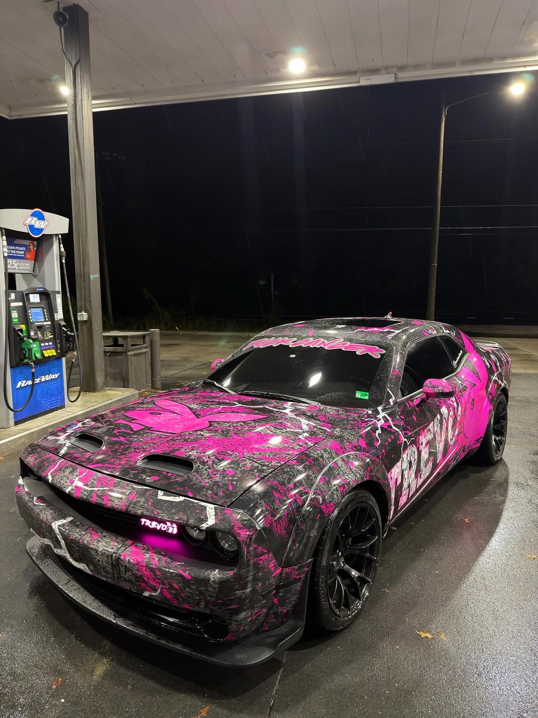 JCD custom graphic wrap on a Dodge Charger