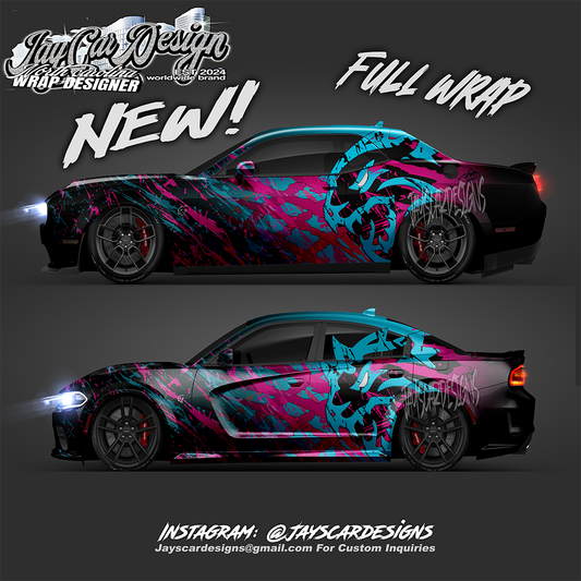 NEW!!! Abstract Hellcat Design