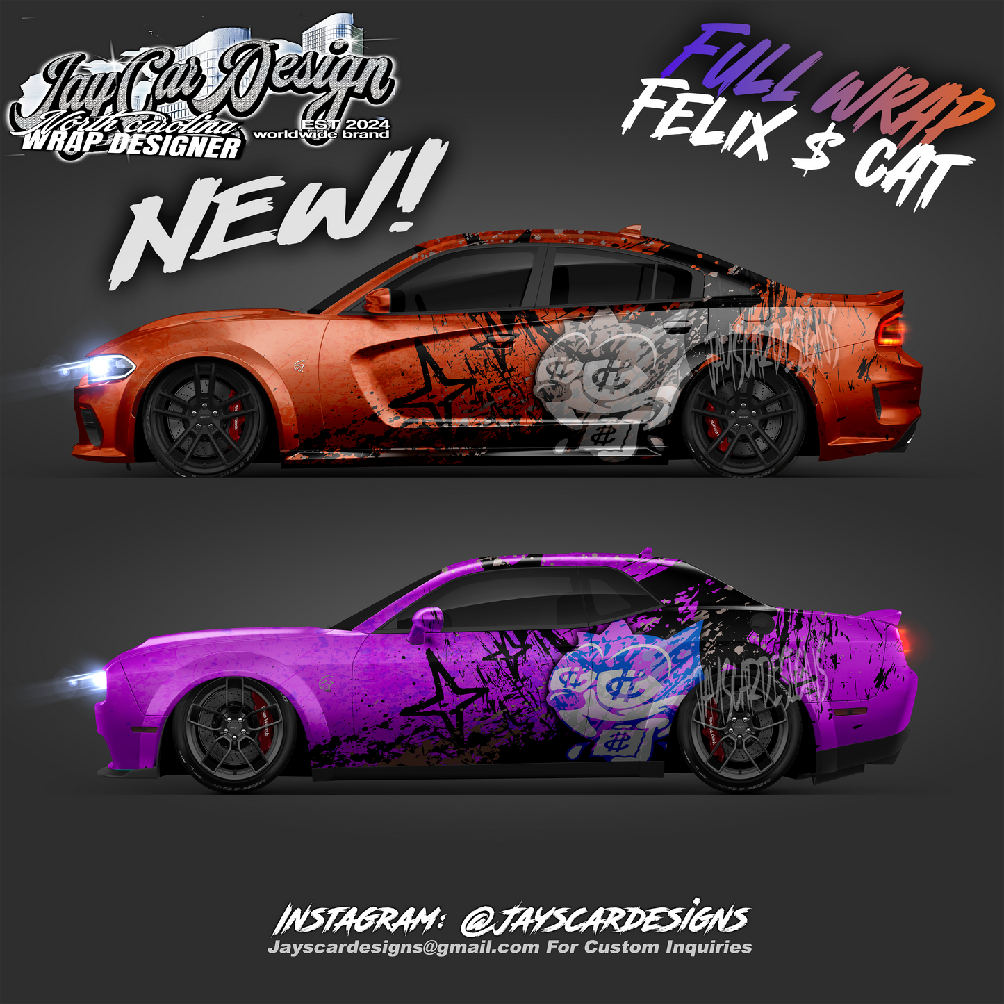 Pre-Made Designs (Decals, Full Wraps, Partial Wraps)